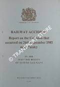 Book cover of Railway Accident - Report on the Collision that occurred on 26th September 1985 near Paisley in the Scottish Region of British Railways by Department of Transport